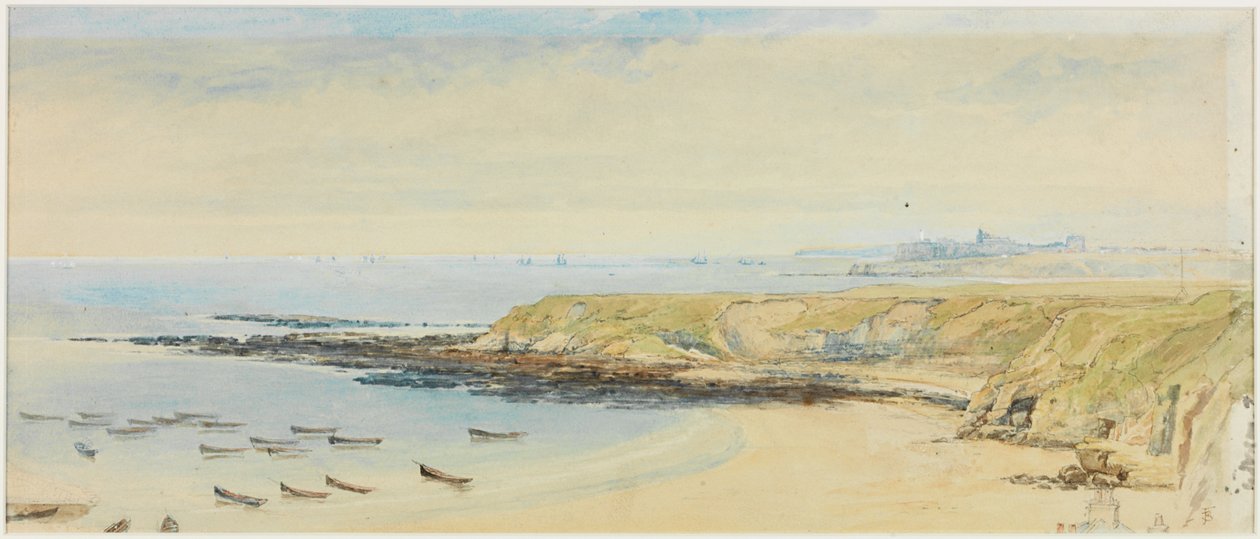 Tynemouth desde Cullercoats de Myles Birket Foster