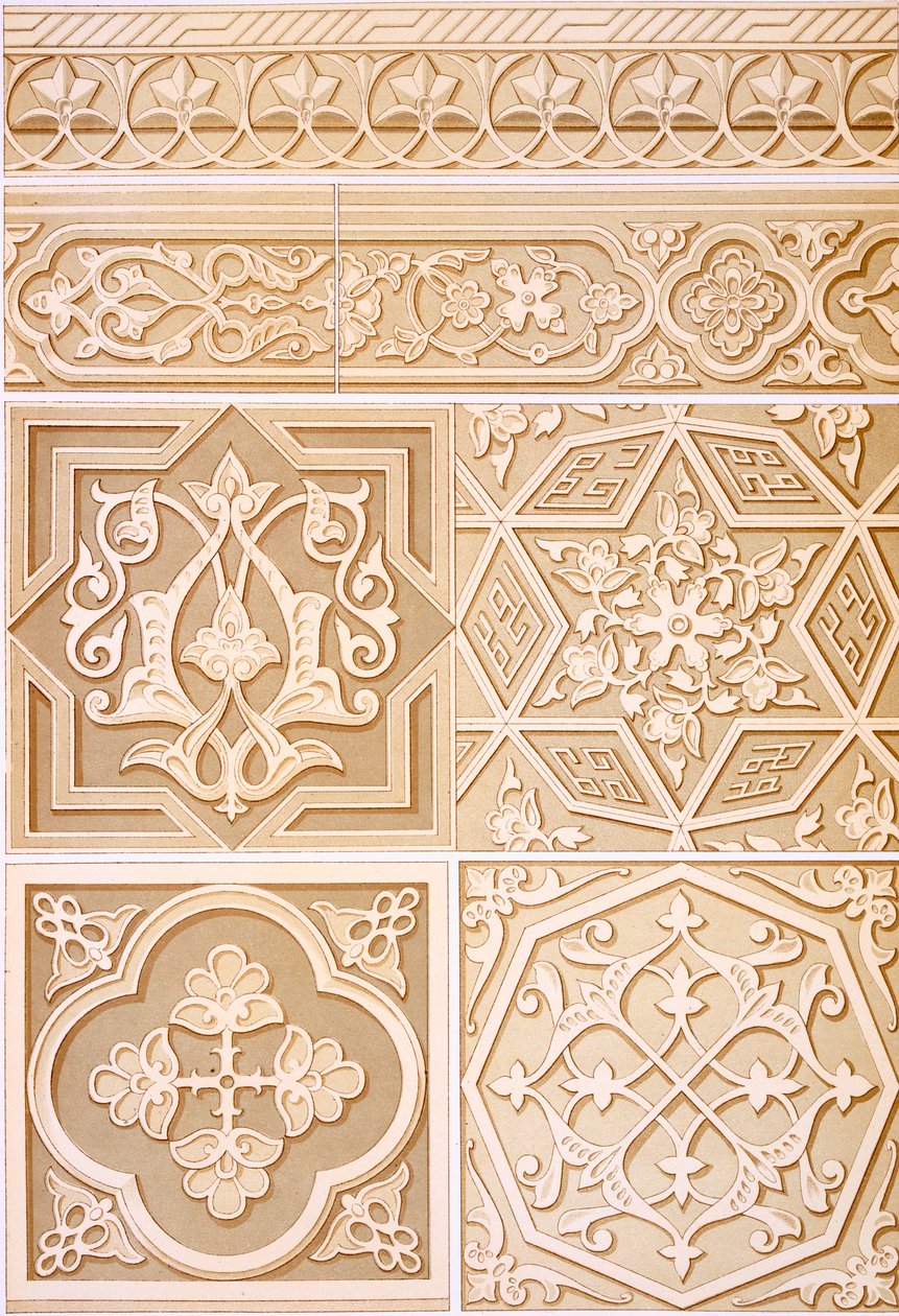 Pl 18 Decoración Arquitectónica, siglo XIX (folio) de N. Simakoff