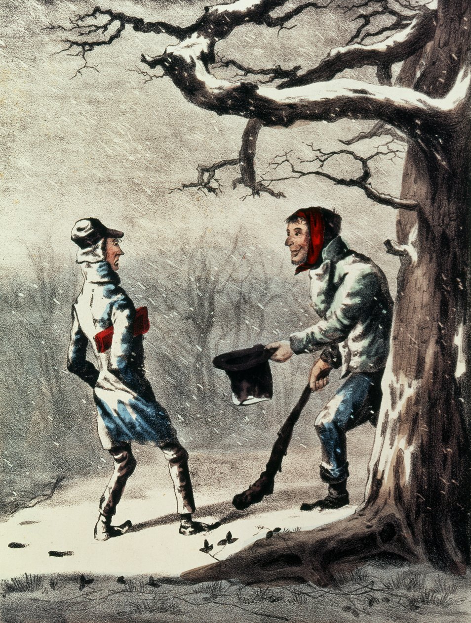 Feliz Año Nuevo de N. and Ives, J.M. Currier