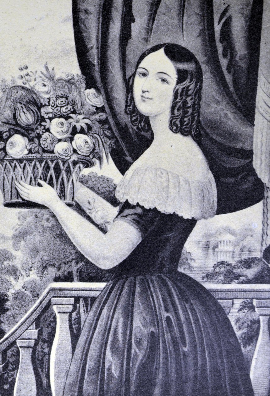 La vendedora de flores de N. and Ives, J.M. Currier