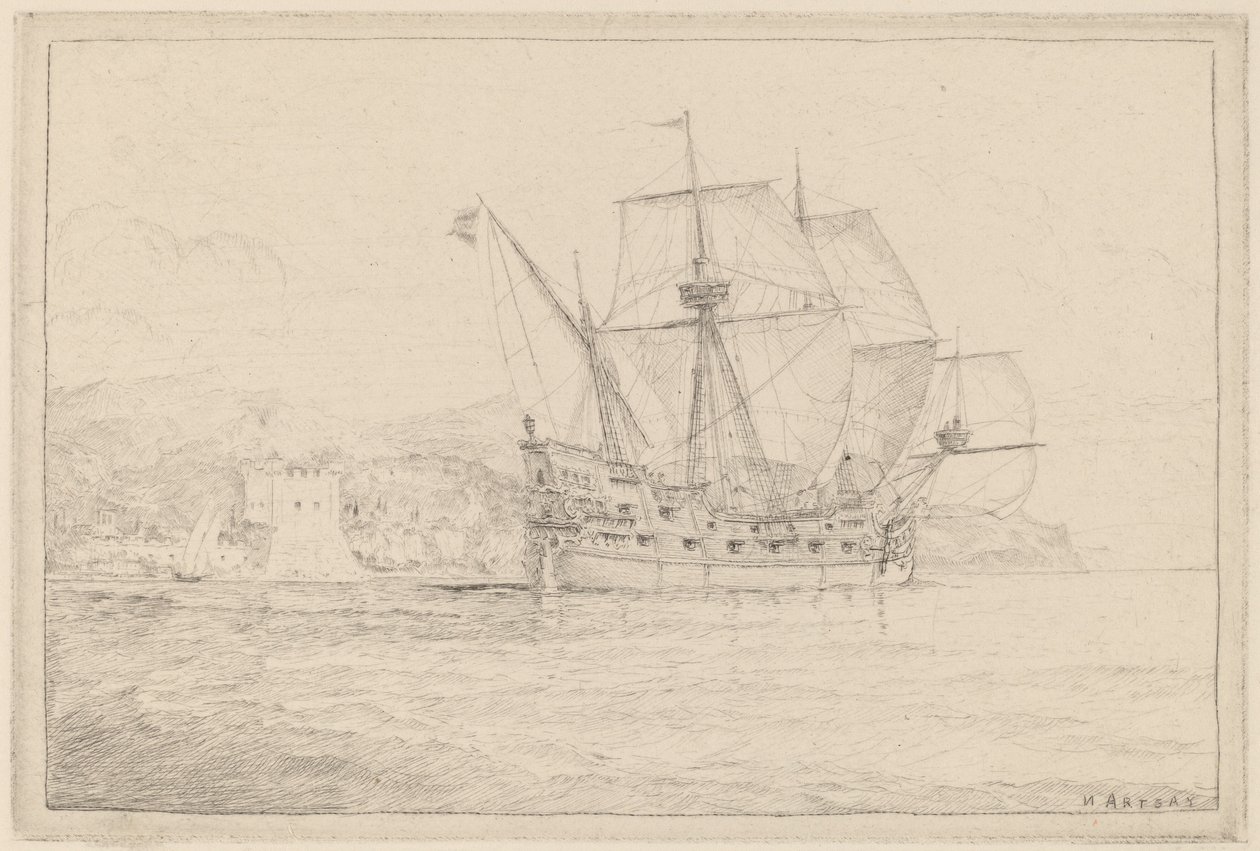 Barco a vela de N. Artsay