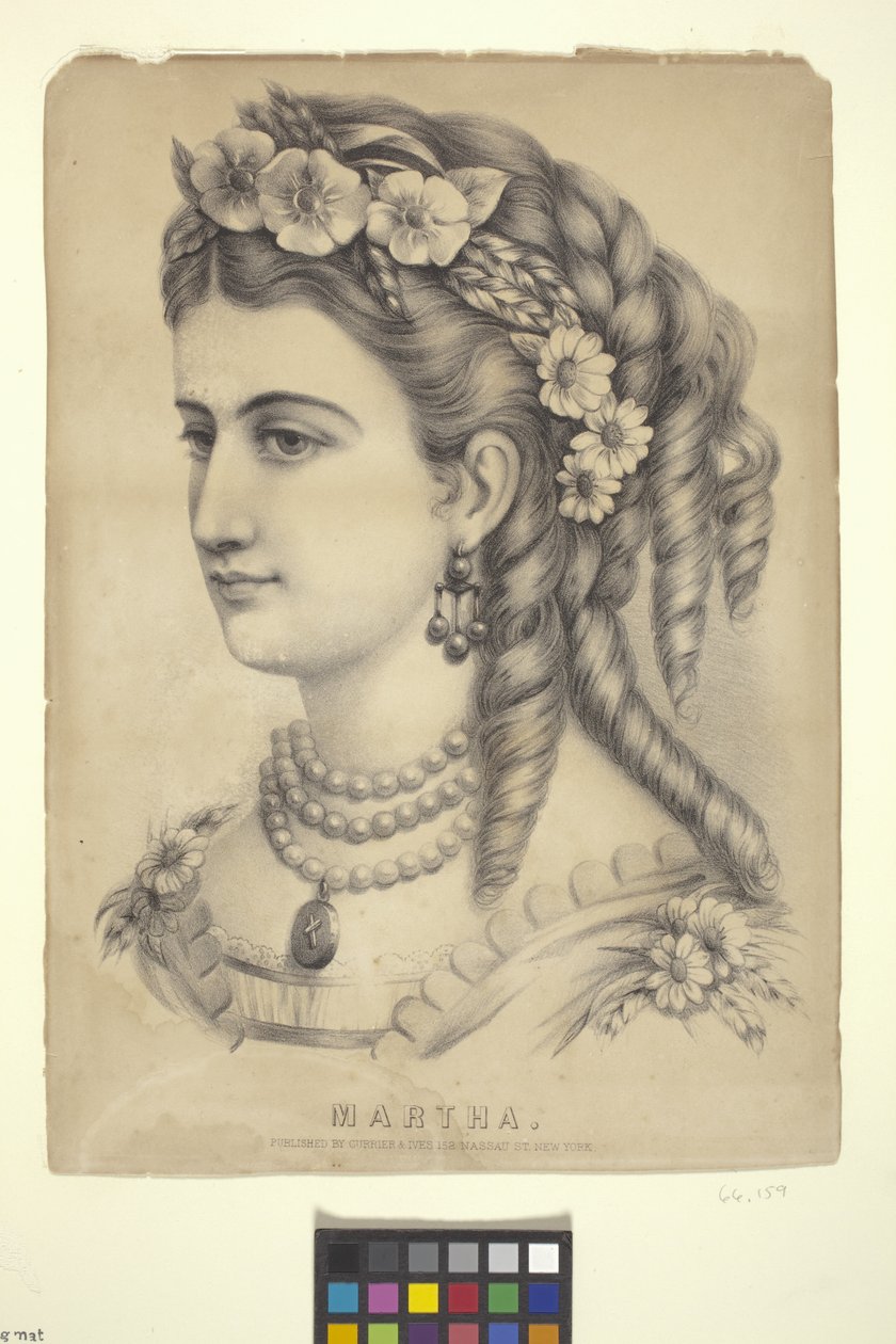 Martha (litografía) de N. and Ives J.M. (1824 95) Currier
