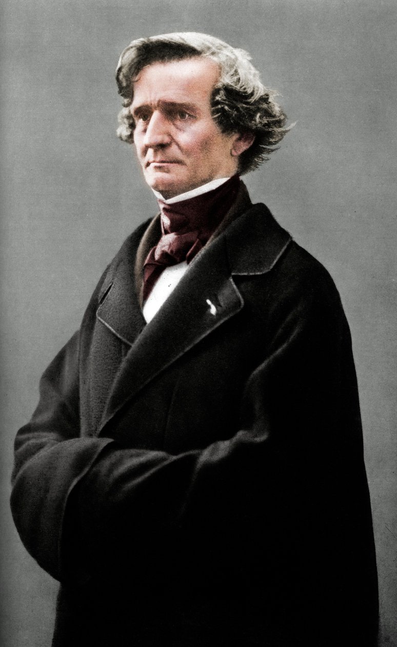 Hector Berlioz 1803-1869, compositor romántico francés de Nadar
