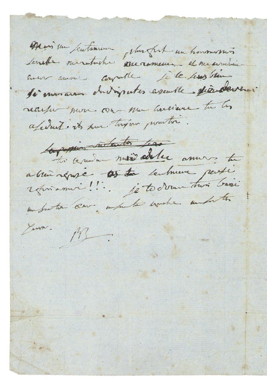 Carta a Josephine de Beauharnais de Napoleon Bonaparte