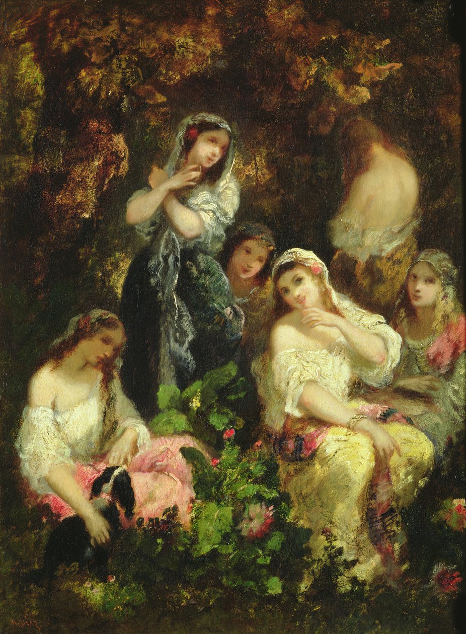 Chicas locas de Narcisse Virgile Diaz de la Peña