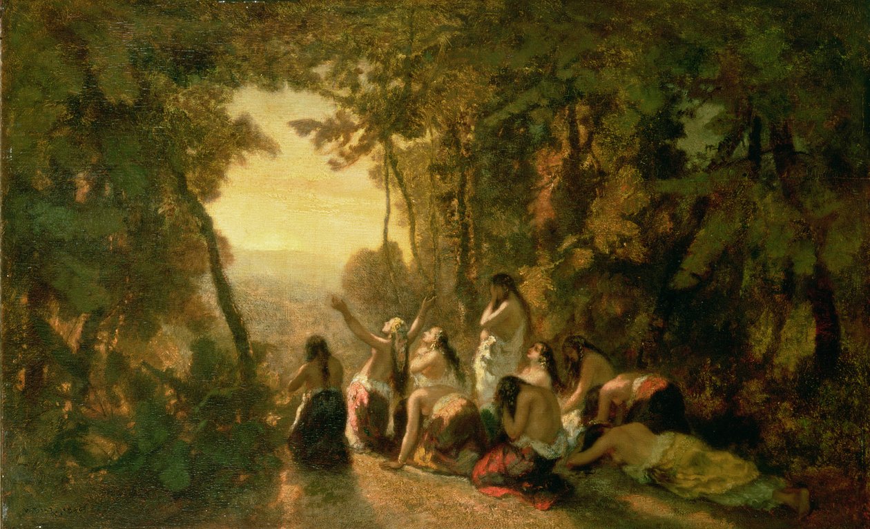 Llanto de la Hija de Jefté, 1846 de Narcisse Virgile Diaz de la Peña