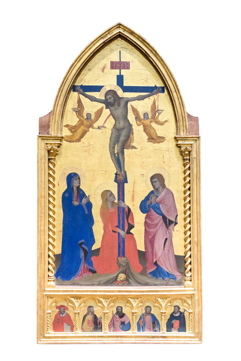 Crucifixión; y santos de Nardo di Cione