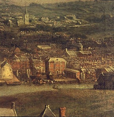 Vista de Cork, 1780 (detalle) de Nathaniel Grogan