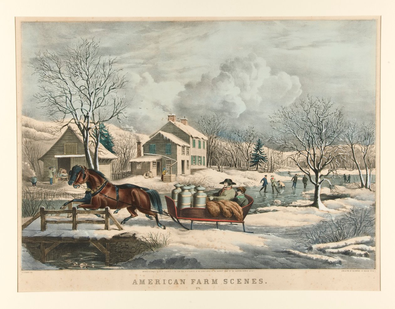 Escenas de la Granja Americana./ No.4 de Nathaniel Currier