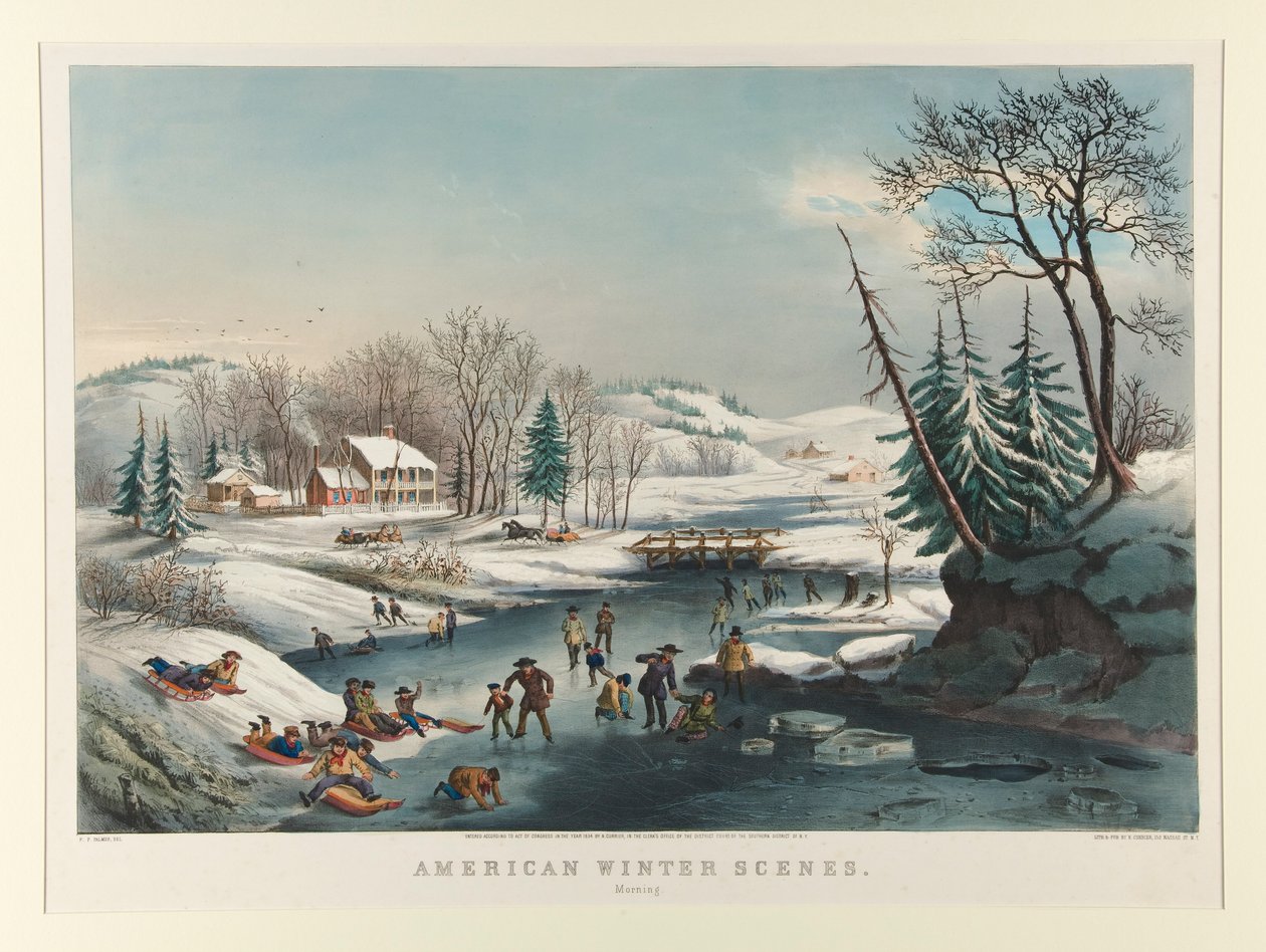 Escenas de invierno americanas./ Mañana de Nathaniel Currier