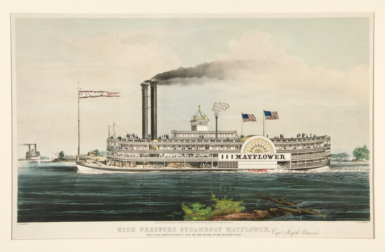 Barco de vapor de alta presión de Nathaniel Currier