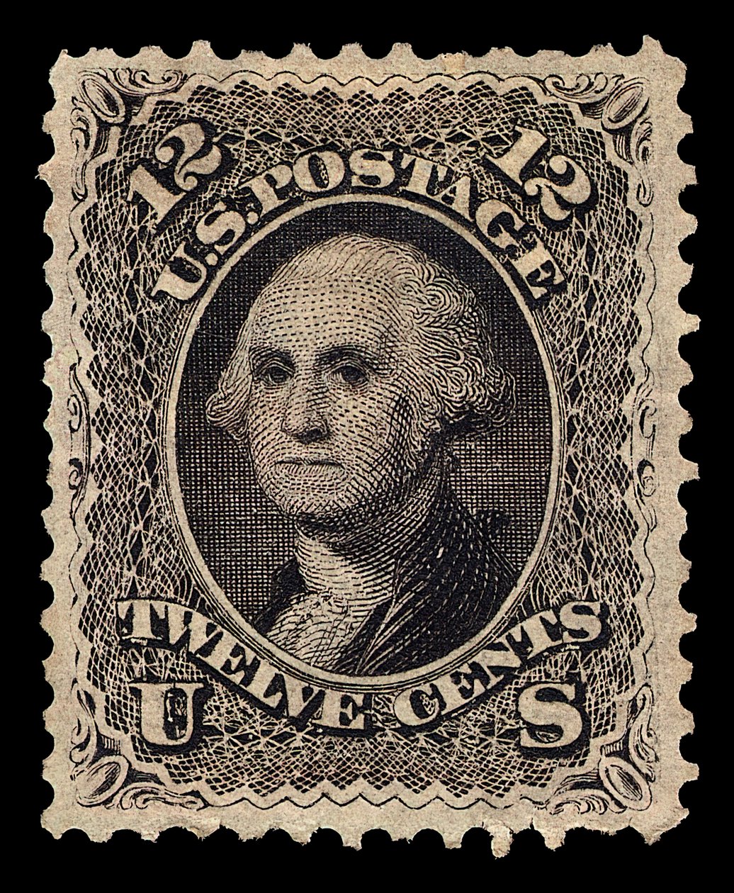 12c Washington single, 1861 de National Bank Note Company