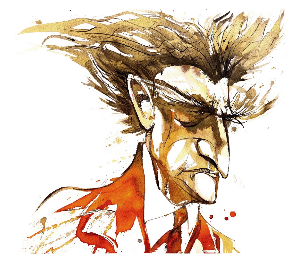 Edgard Varese (caricatura en color) de Neale Osborne