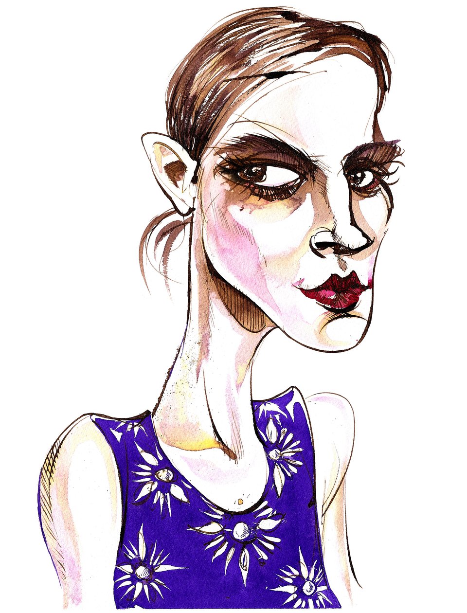 Emma Watson (caricatura) de Neale Osborne