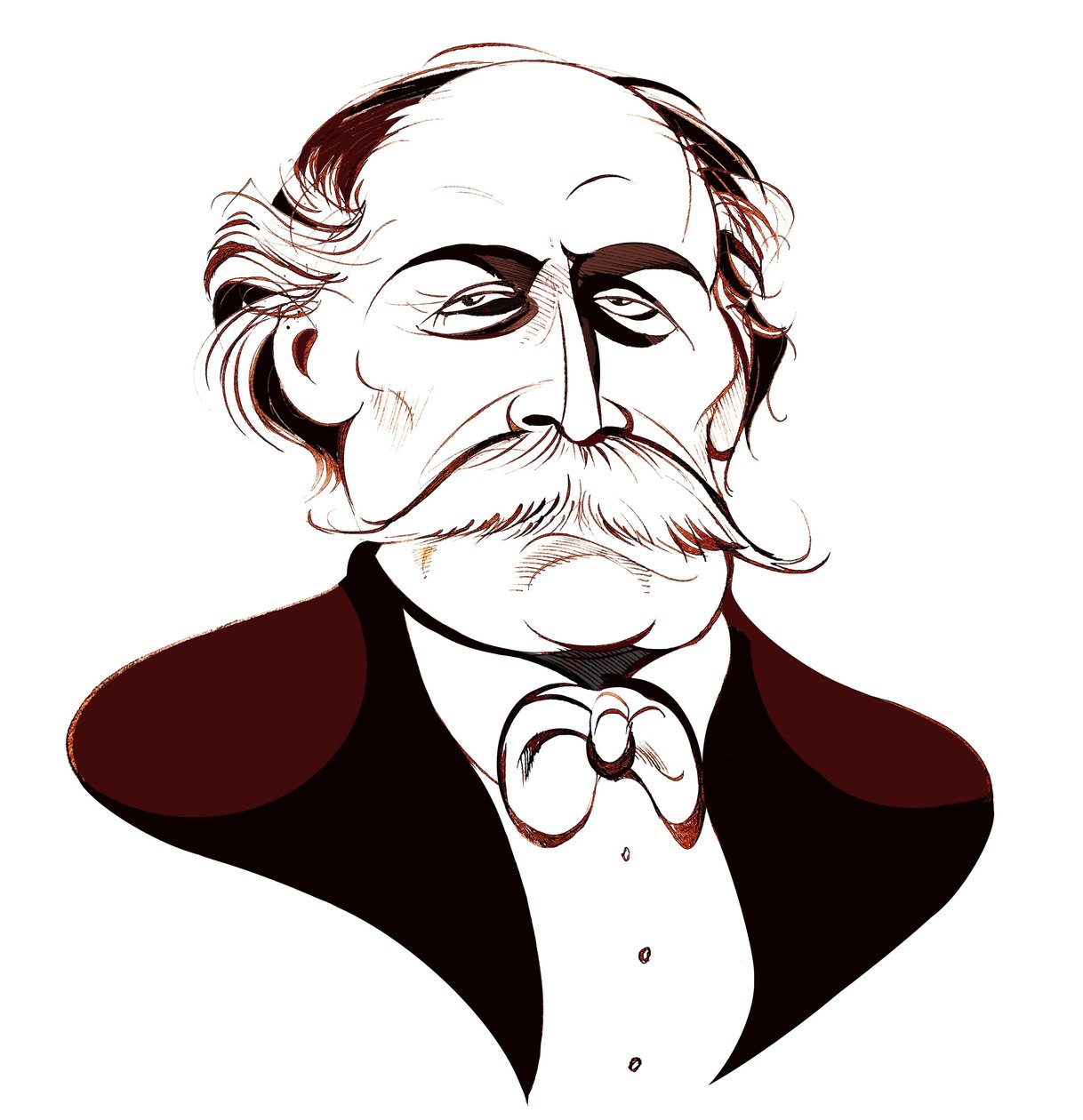 Jules Massenet, caricatura de Neale Osborne