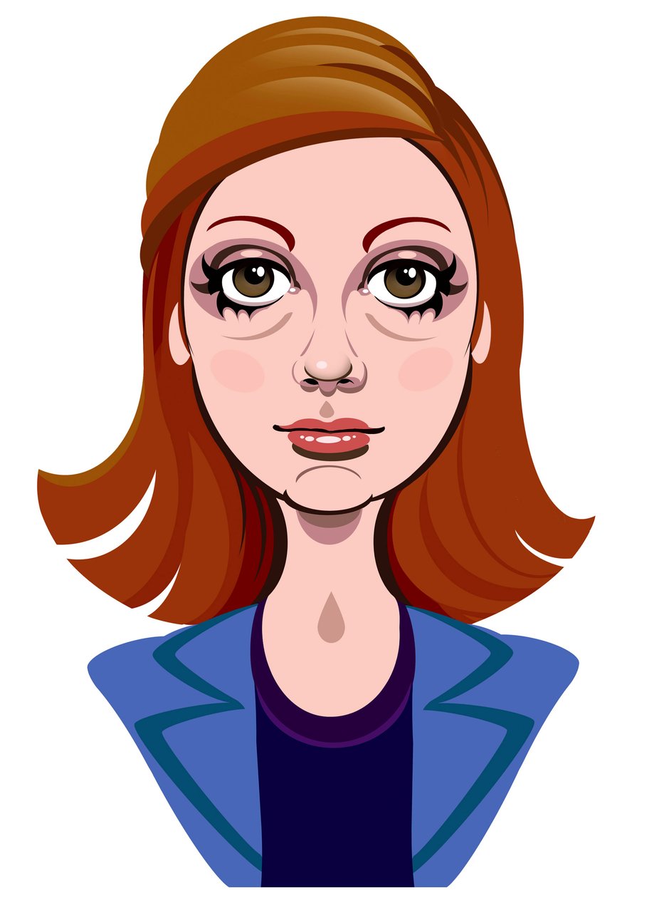 Karen Gillan como Amy Pond, asistente de Doctor Who en la serie de televisión de la BBC del mismo nombre de Neale Osborne