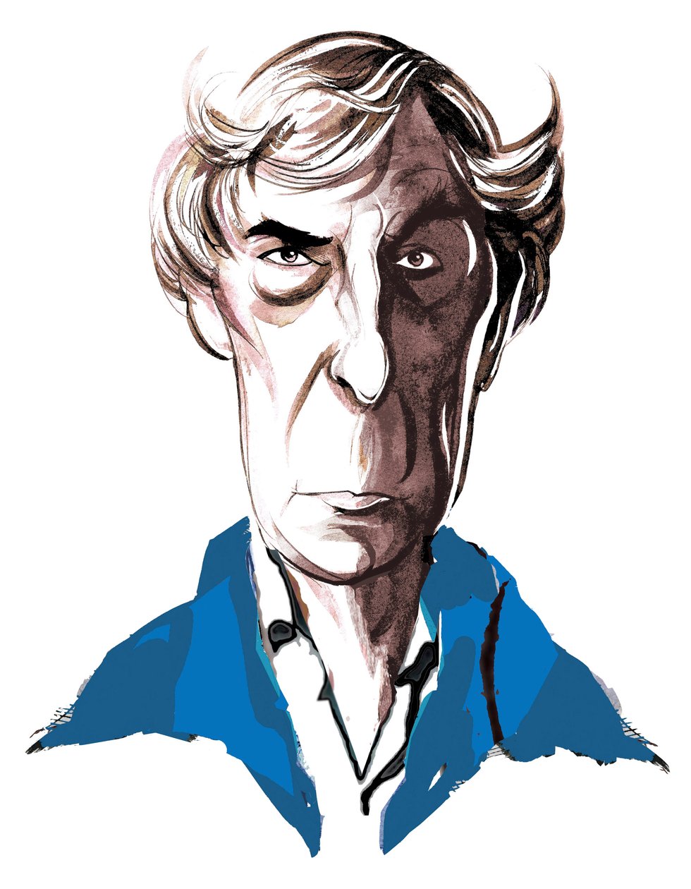 Michael Tippett, compositor británico (1905-98), caricatura en color, 2005 por Neale Osborne de Neale Osborne