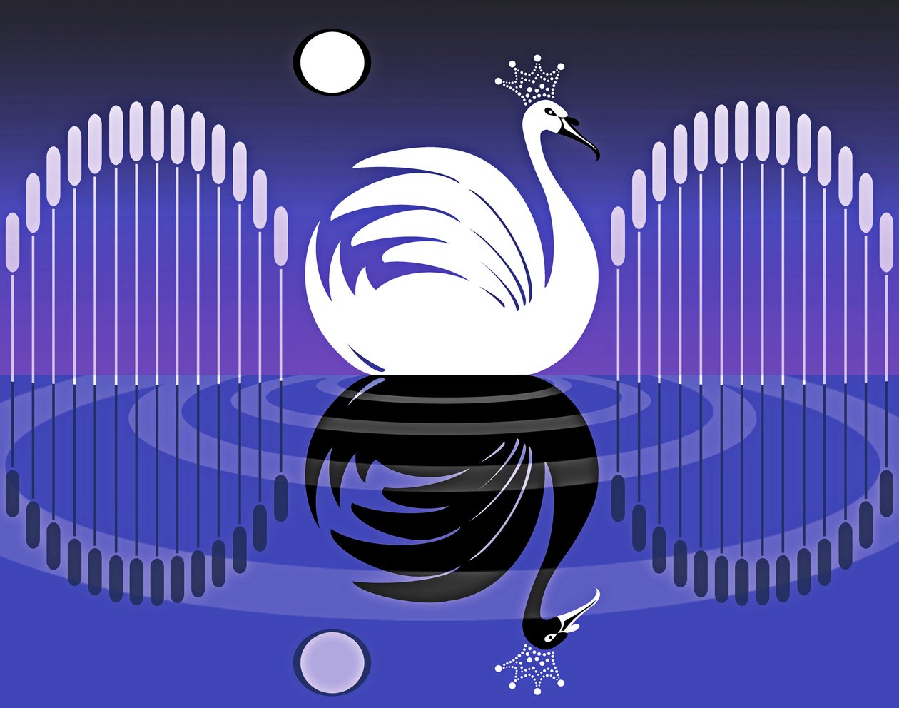 Lago de los cisnes II, 2019 de Neale Osborne