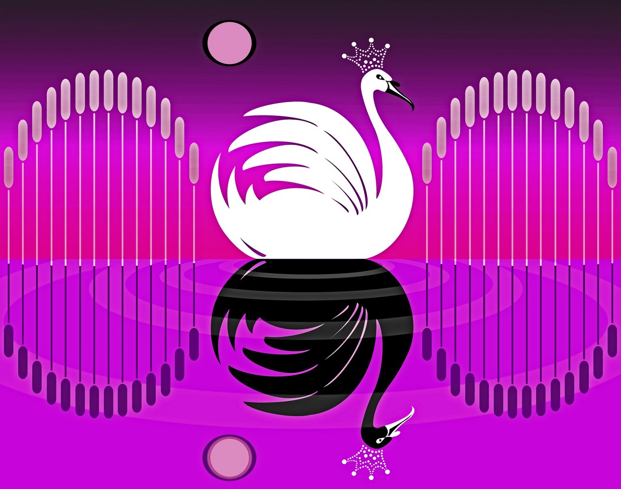 Lago de los cisnes III, 2019 de Neale Osborne