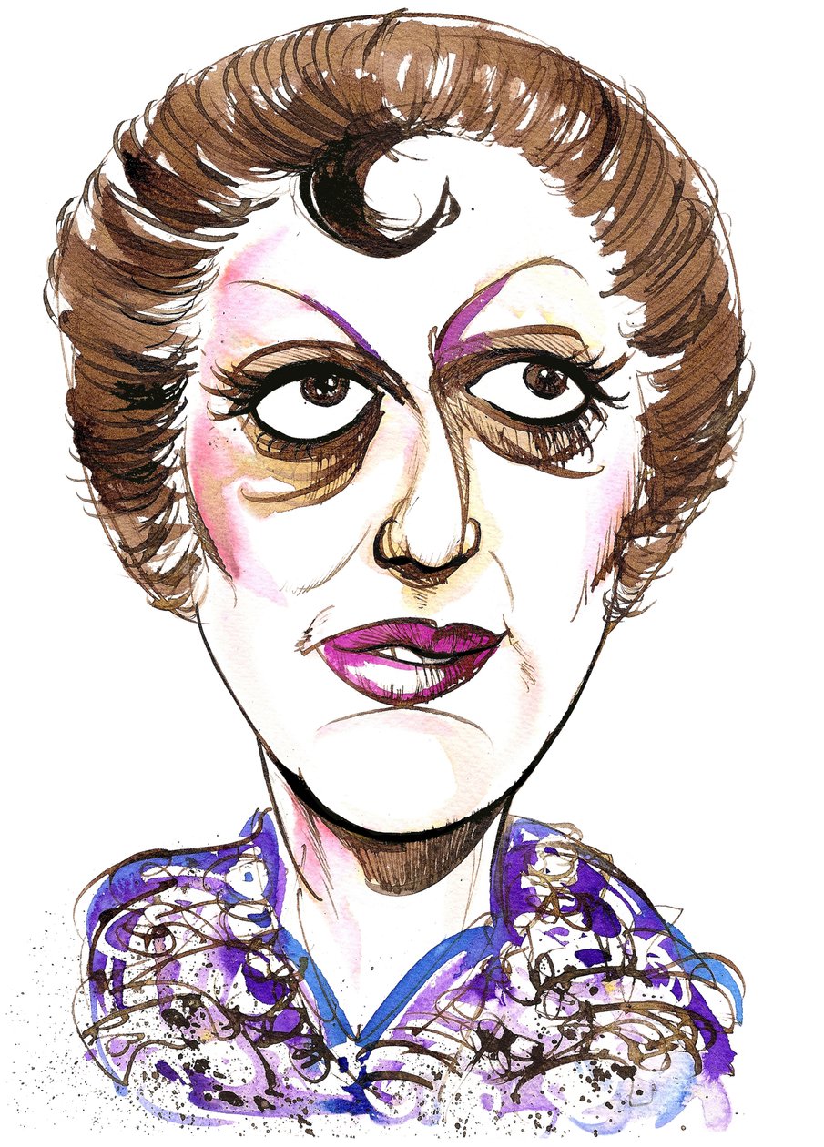 Tatiana Troyanos - caricatura en color de la mezzosoprano estadounidense, 1938 - 1993 de Neale Osborne