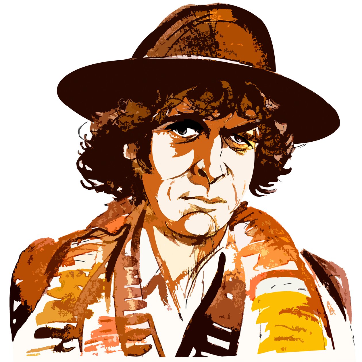 Tom Baker como Doctor Who de Neale Osborne
