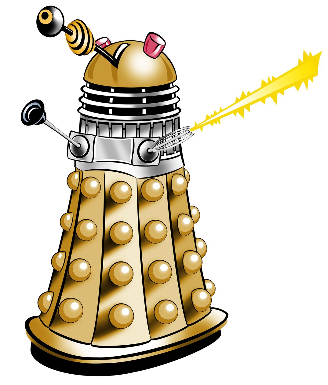 Dalek - ilustración de caricatura de Neale Osborne