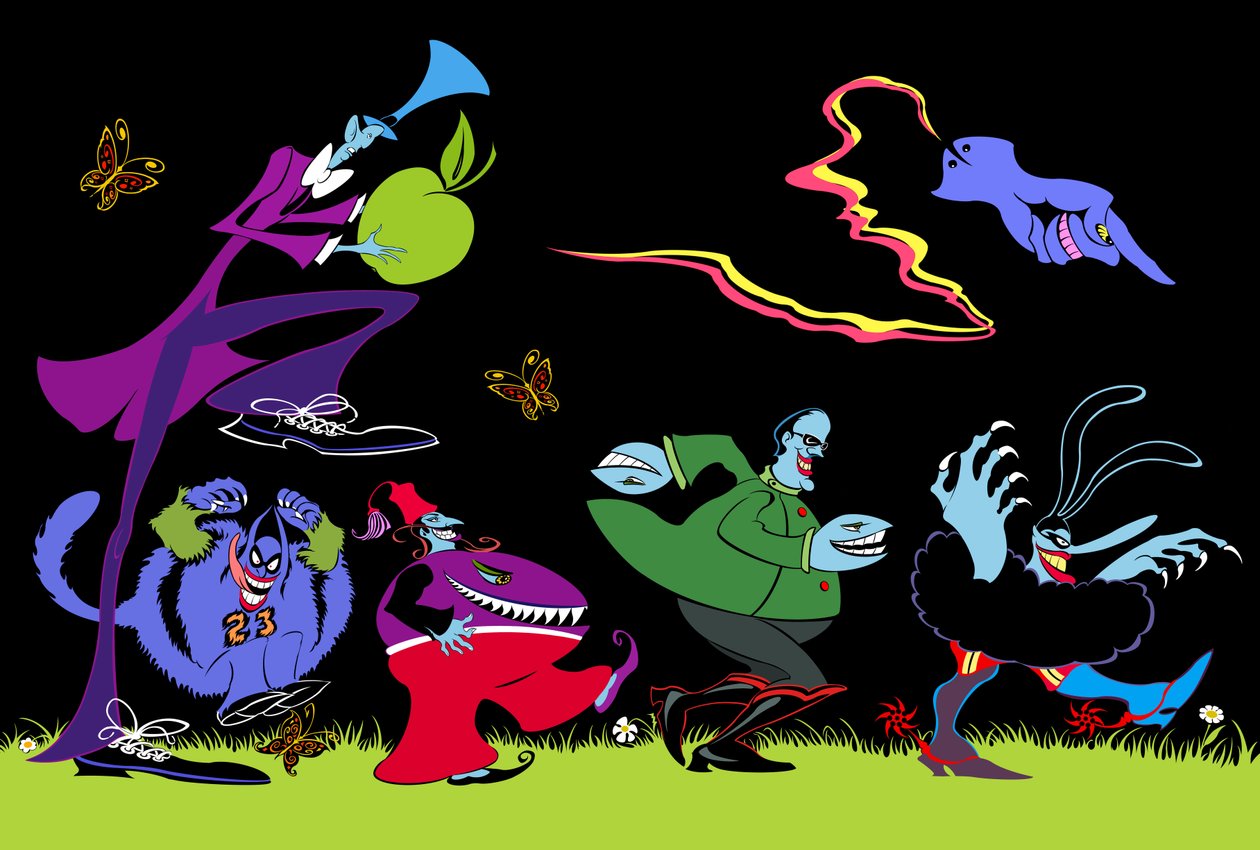 The Blue Meanies, 2023 (digital) de Neale Osborne