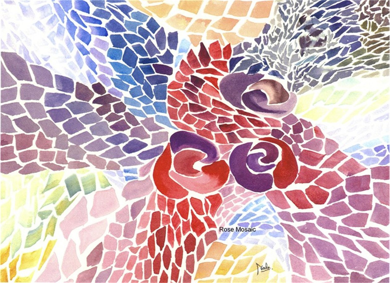 Mosaico de rosas de Neela Pushparaj