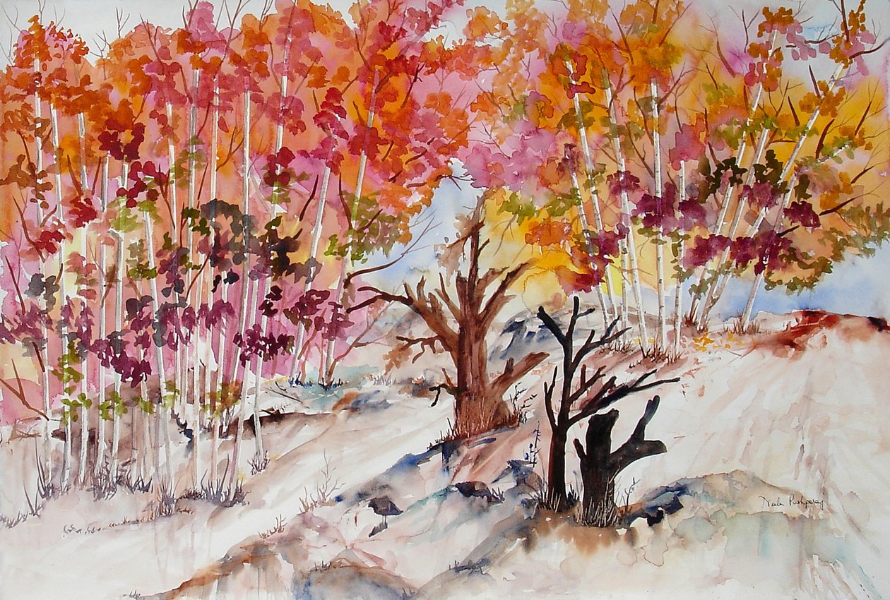 Copas de árboles en otoño de Neela Pushparaj
