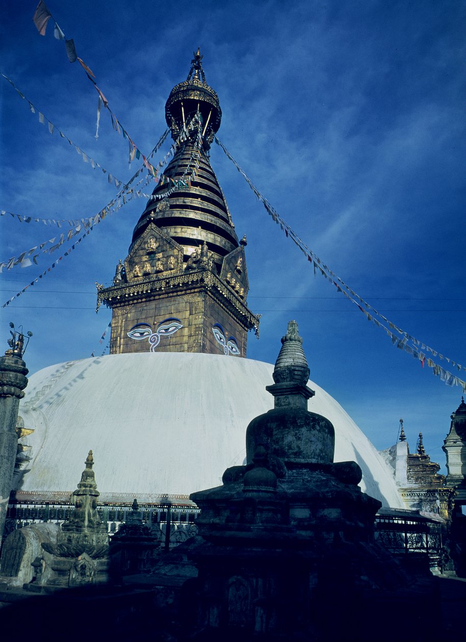 Stupa de Swamyambunath de Nepalese School