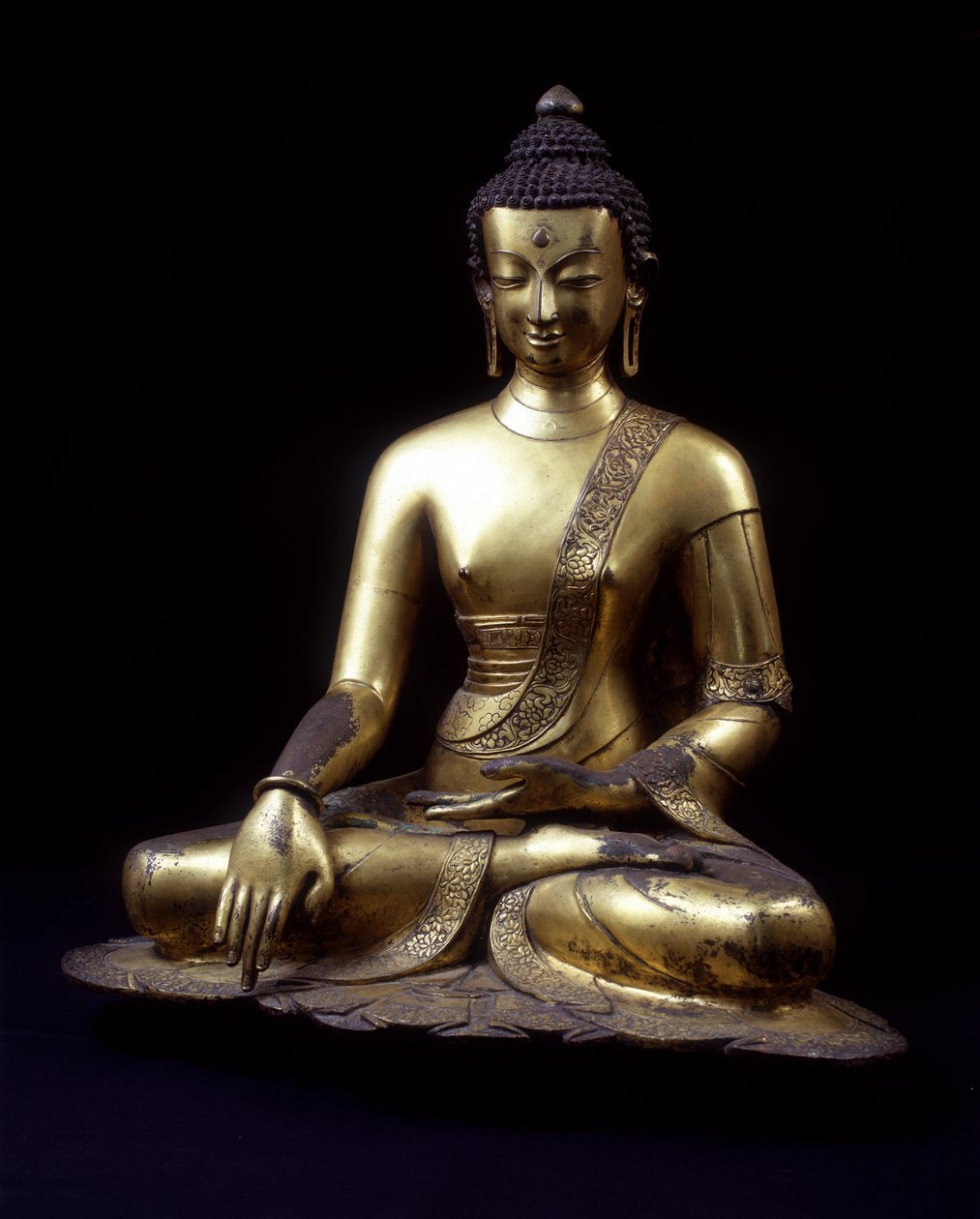 Estatua de Buda. Nepal siglo XV. 60 cm. de Nepalese School