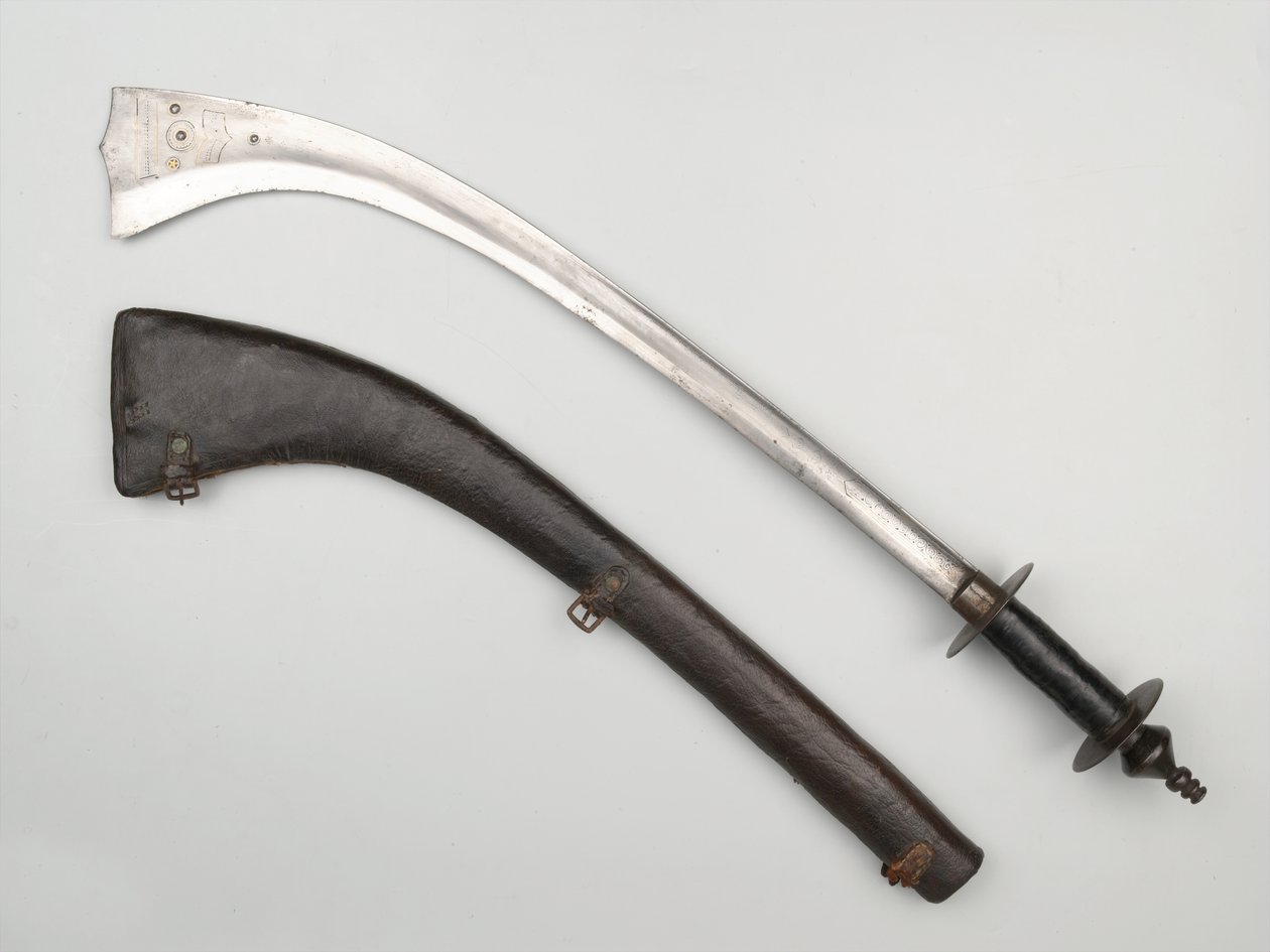 Espada Kora y vaina de Nepalese School