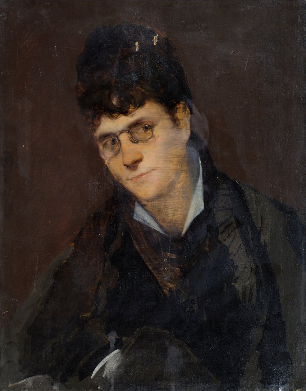 señora con quevedos de Leopold Blonder