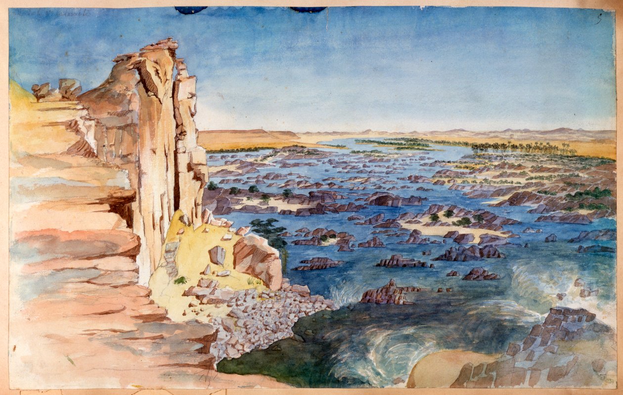 El Nilo, Egipto, siglo XIX de Nestor l
