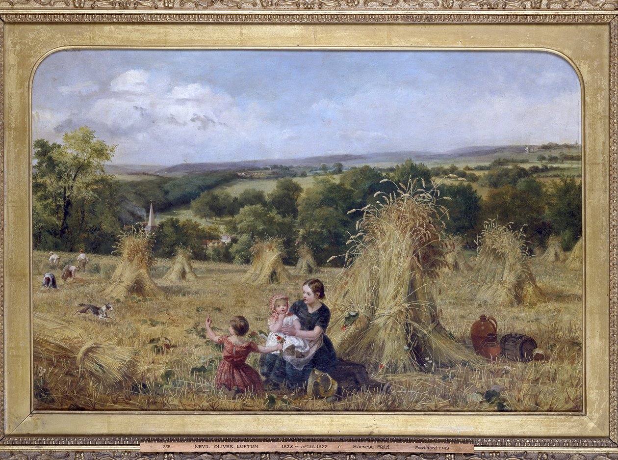 El campo de la cosecha, 1857 - 1858 de Nevil Oliver Lupton