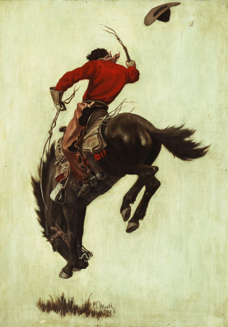 Bronco salvaje de Newell Convers Wyeth