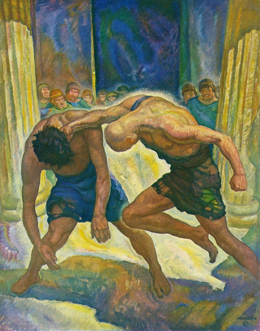 La pelea de los mendigos de Newell Convers Wyeth