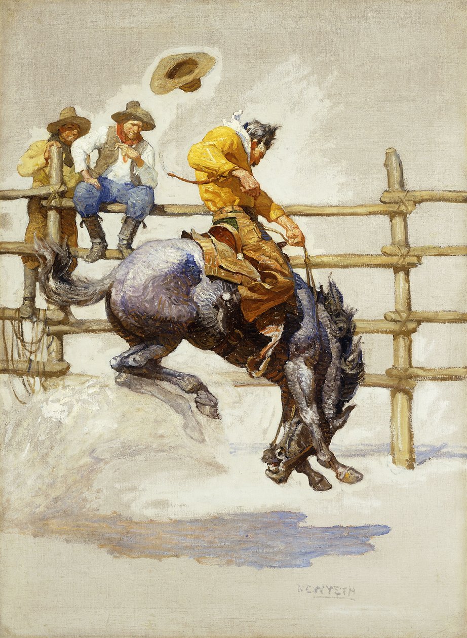 El bronco salvaje de Newell Convers Wyeth