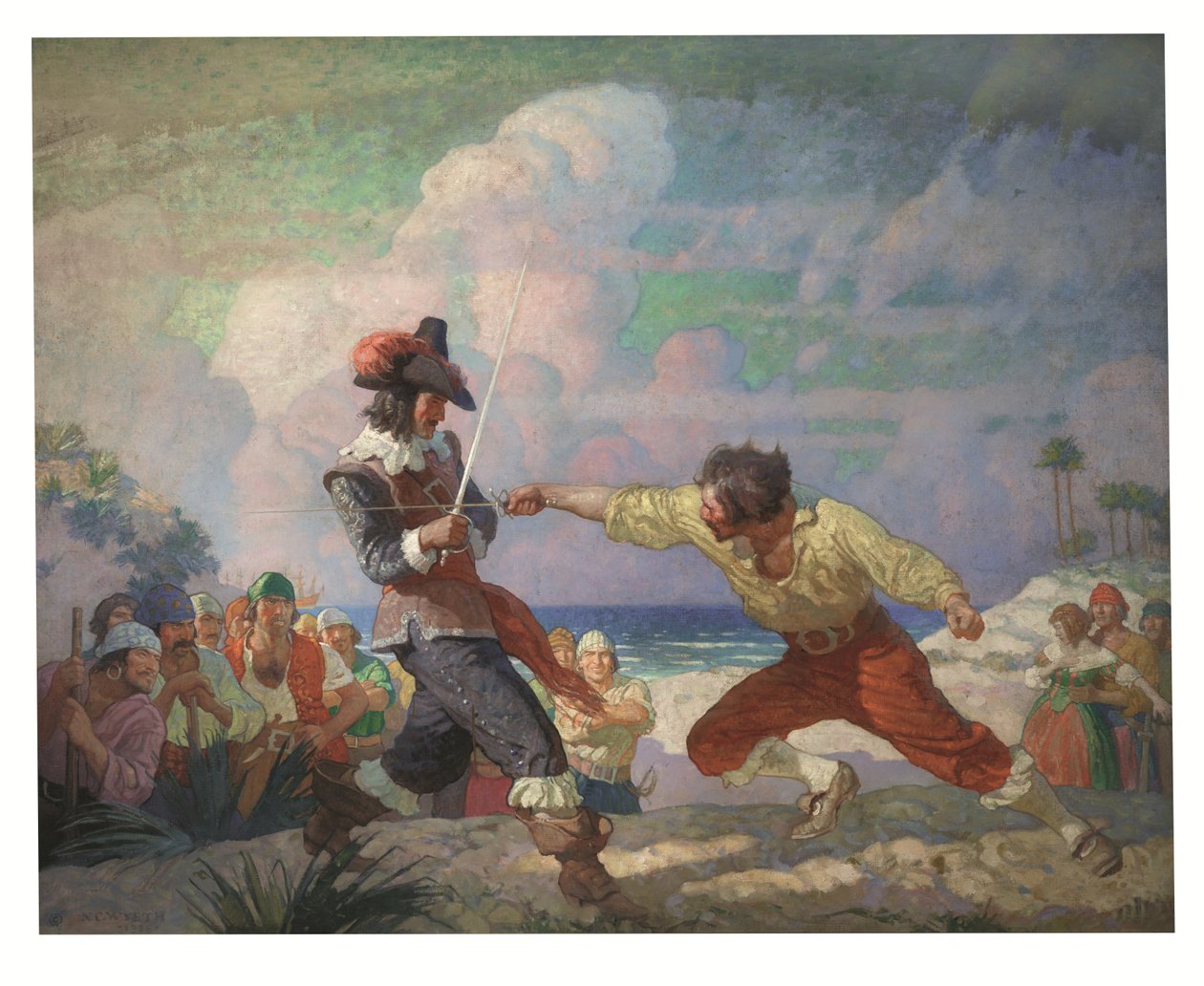 Duelo en la playa de Newell Convers Wyeth