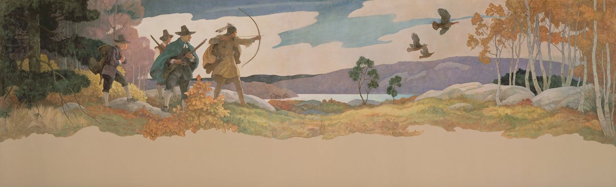 Los Cazadores de Pavos, 1941 de Newell Convers Wyeth