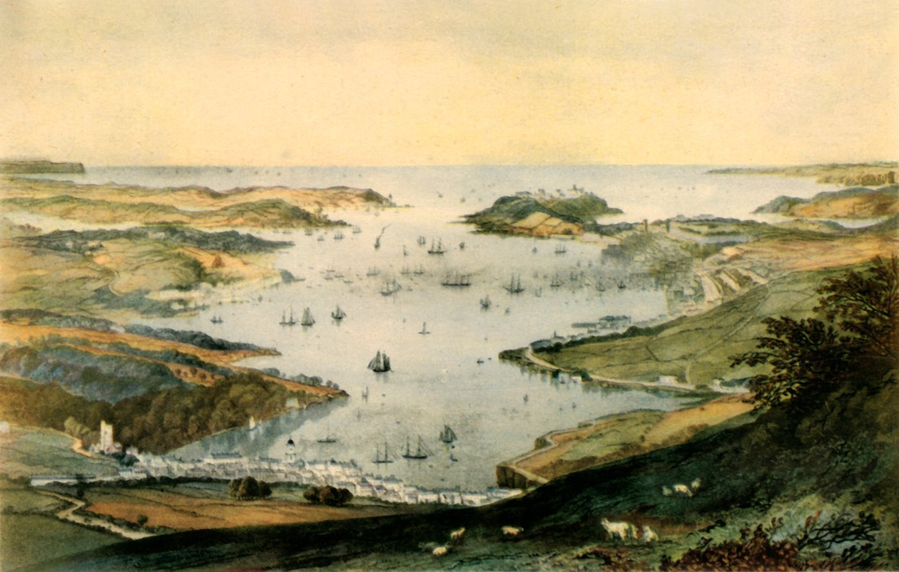 Puerto de Falmouth, c1840, 1942 de Newman and Co