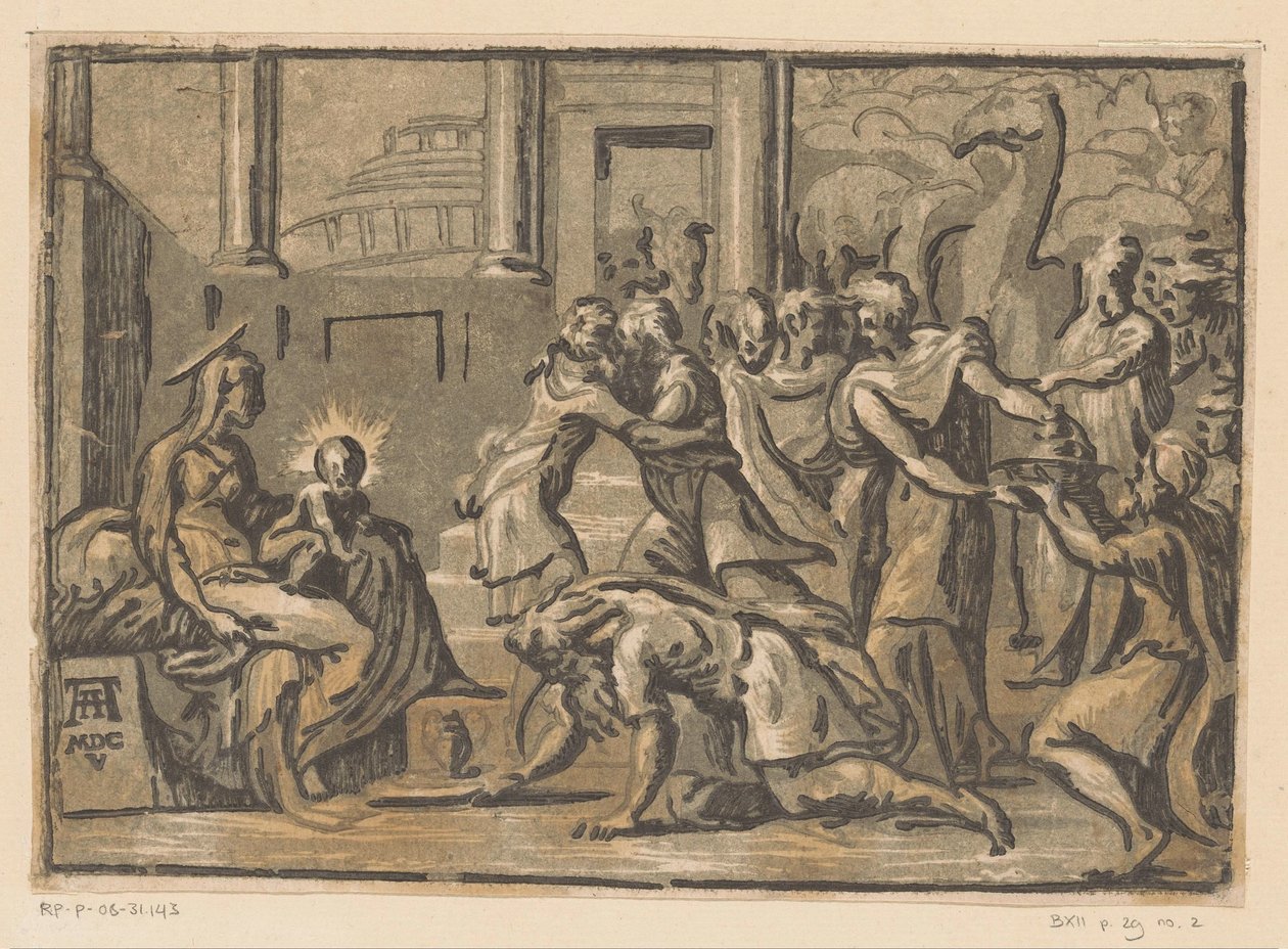 Adoración de los Reyes de Niccolò Vicentino (attributed to)