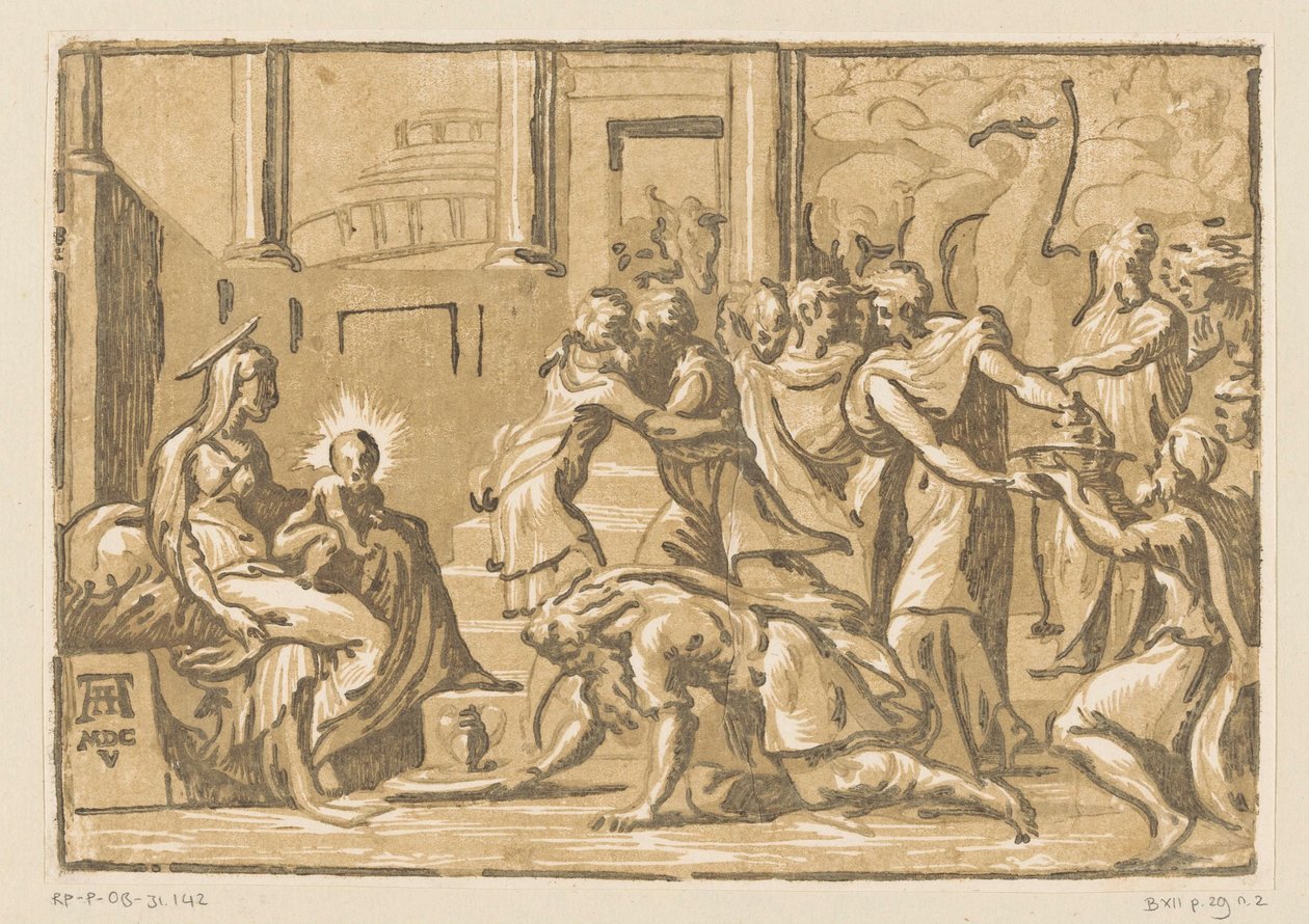 Adoración de los Reyes de Niccolò Vicentino (attributed to)