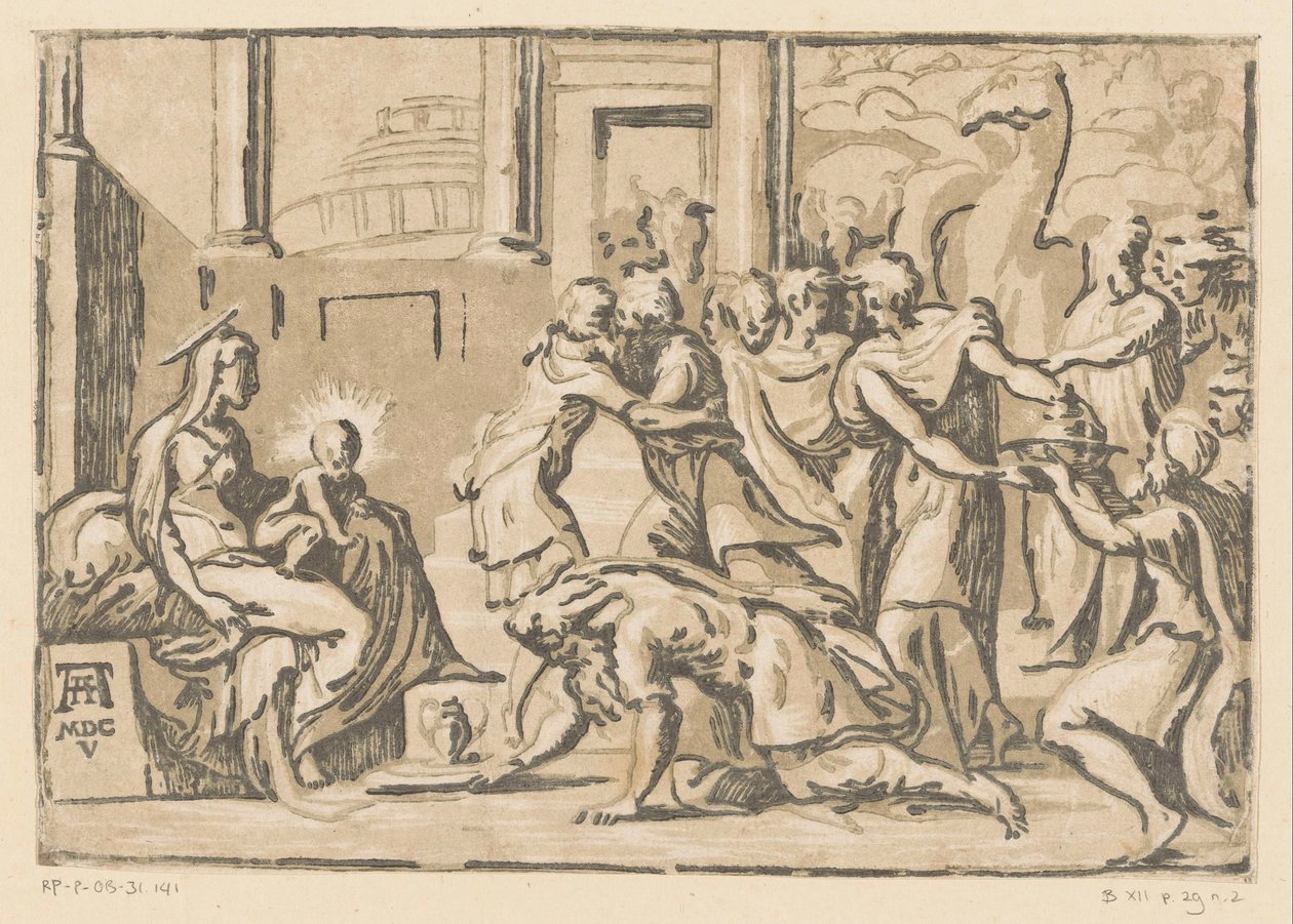 Adoración de los Reyes de Niccolò Vicentino (attributed to)