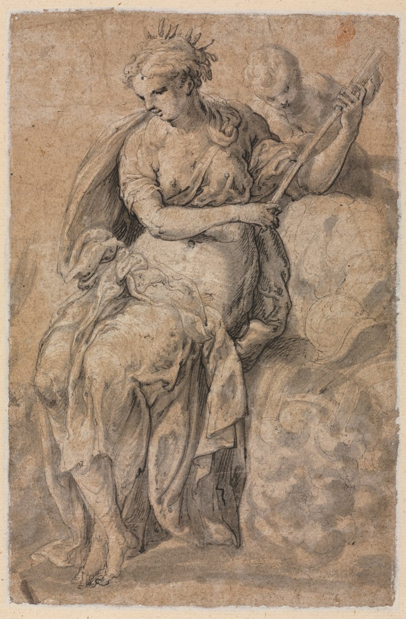 Allegorical Figure (verso) de Niccolo dell