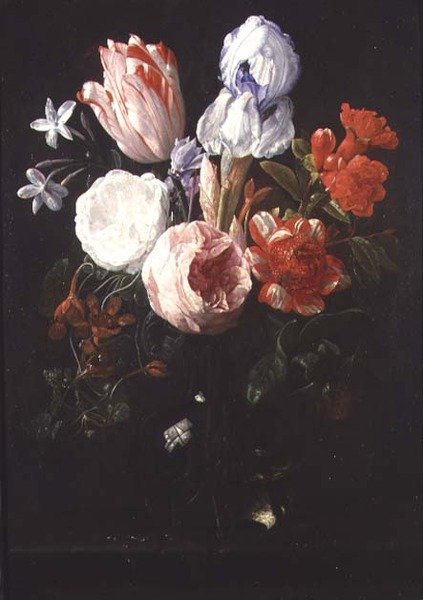 Bodegón con flores de Nicholaes van Verendael