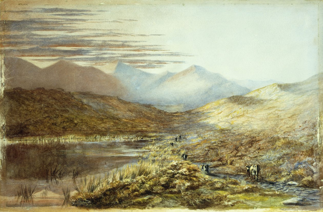 Lago Pukaki, Nueva Zelanda, 1872 de Nicholas Chevalier