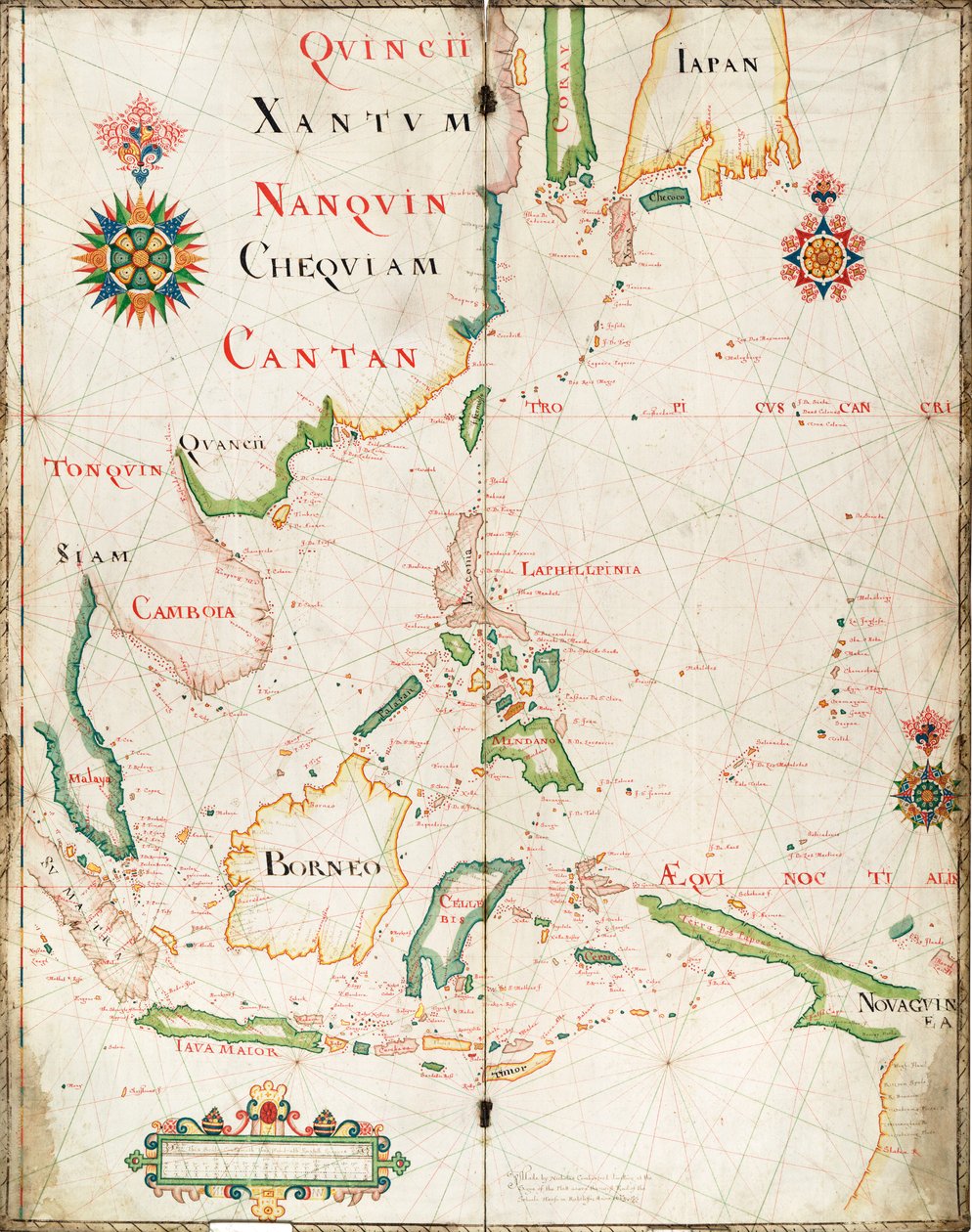 Mapa de las Indias Orientales de Nicholas Comberford