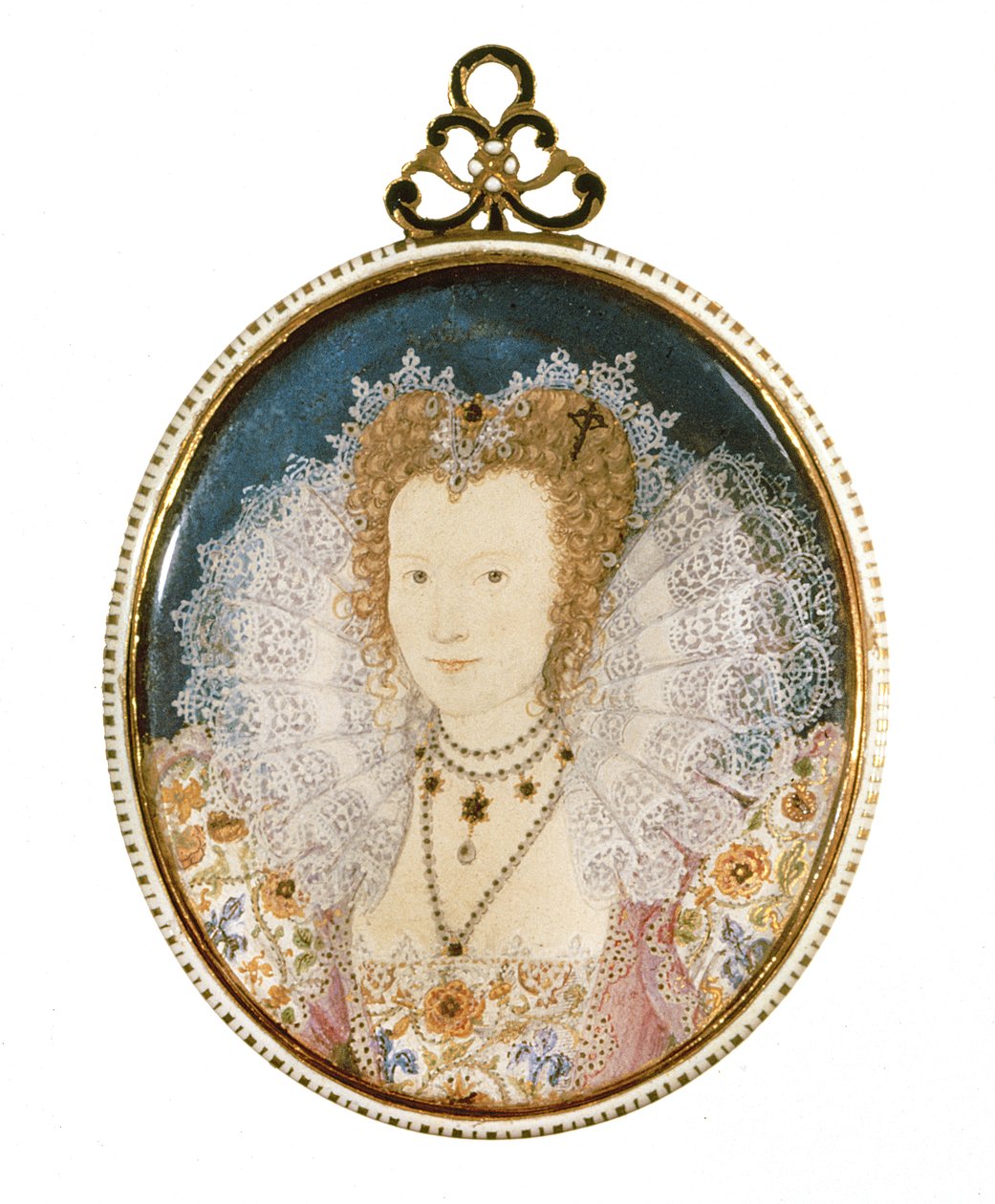 Miniatura de una dama desconocida de Nicholas Hilliard