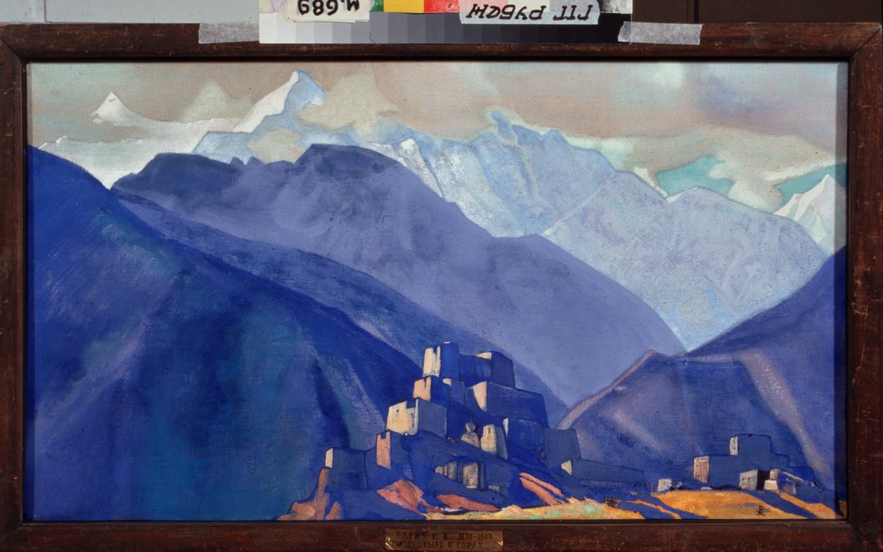 Un monasterio en el Himalaya, Nicholas Roerich de Nicholas Roerich